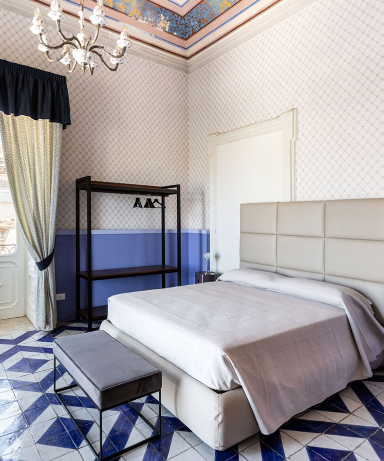 camera matrimoniale loggia reale palazzo giangreco luxury rooms